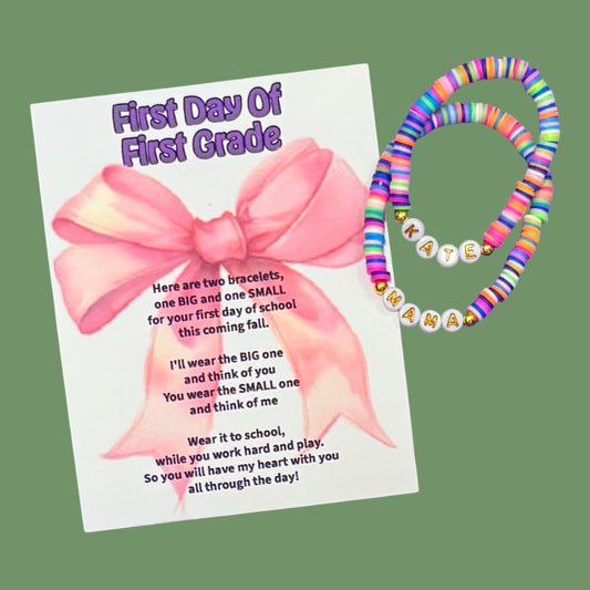 Back to school bracelet set